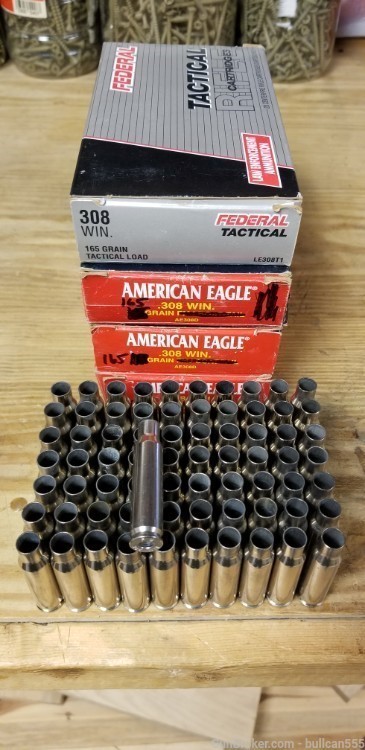 Federal .308 Win nickel plated brass-img-0