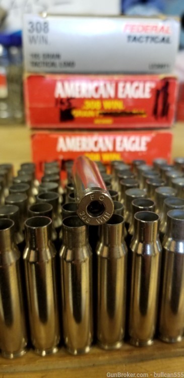 Federal .308 Win nickel plated brass-img-2