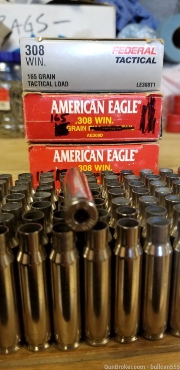 Federal .308 Win nickel plated brass-img-3