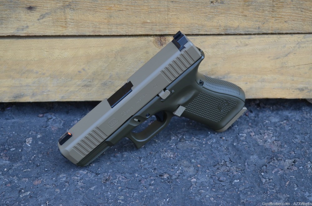 Glock 23 Gen 5 G5 40S&W X-Werks Magpul FDE OD Trijicon HD Night Sights New-img-3