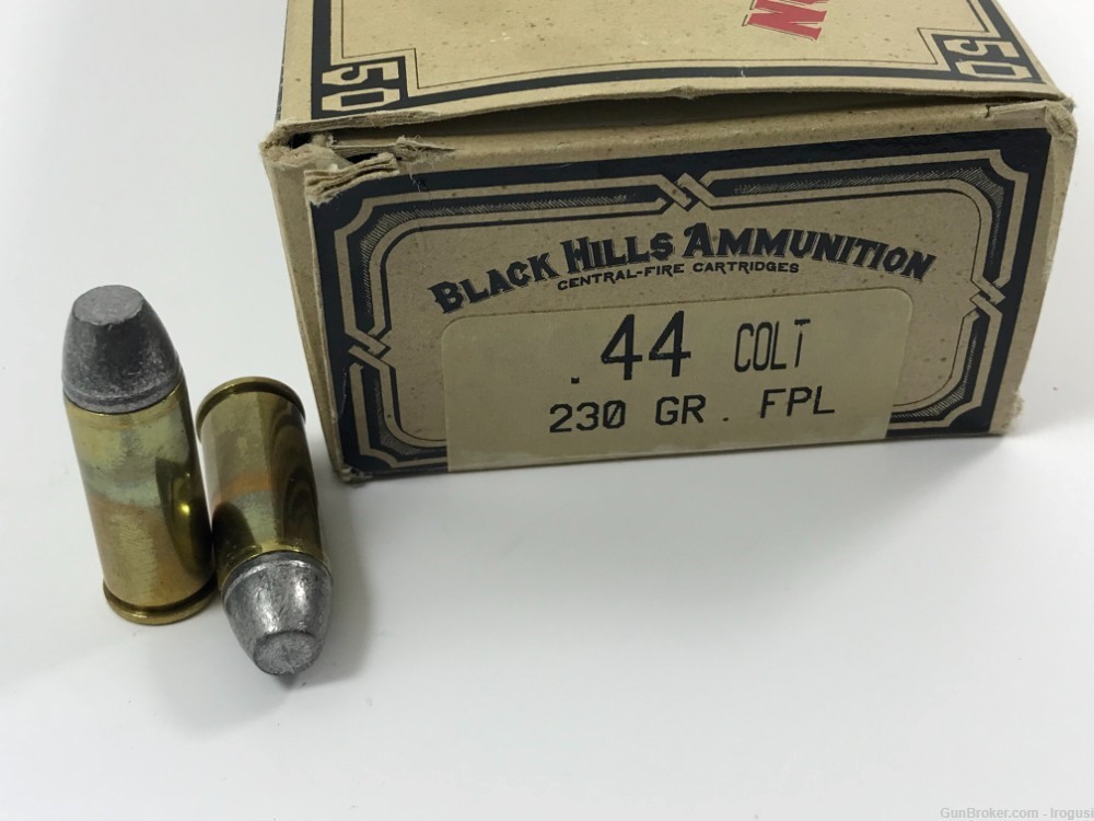 Black Hills .44 Colt 230 Gr FPL FULL Box 50 Rounds Hard To Find 1266-PX-img-1