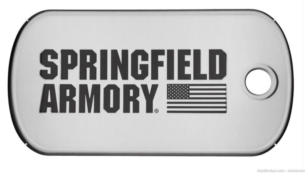 Springfield Armory 15.5" x 28" Dog Tag Tin Sign-img-0