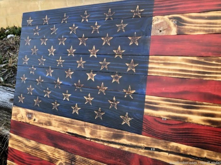 Handmade Rustic American Flag-img-1