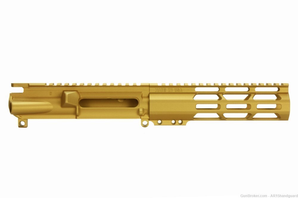 AR15 Stripped upper | Cerakote GOLD | 7" MLOK Handguard-img-0