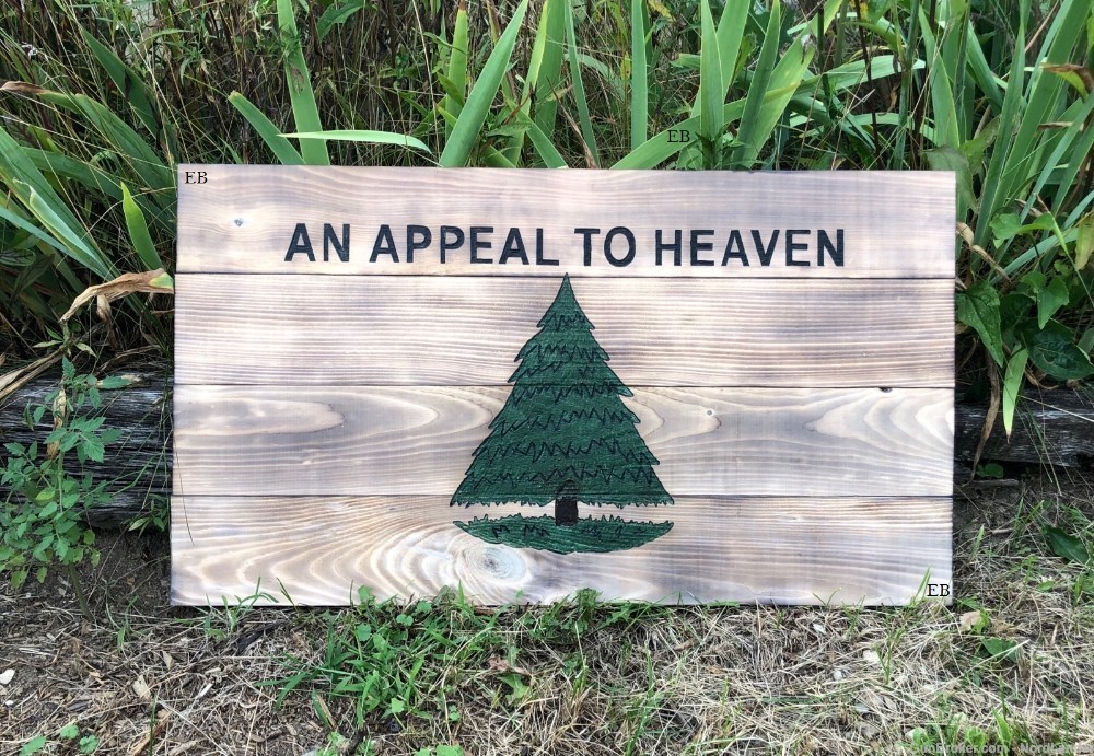 Handmade Rustic An Appeal To Heaven flag-img-0