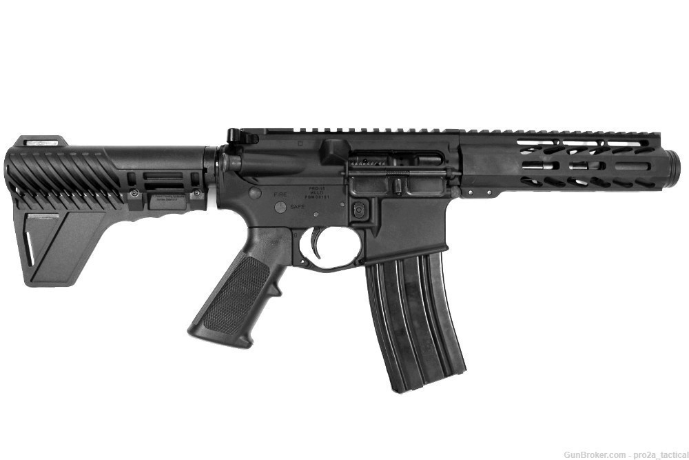 PRO2A TACTICAL PATRIOT 5 inch AR-15 300 Blackout M-LOK Pistol w/Can-img-0