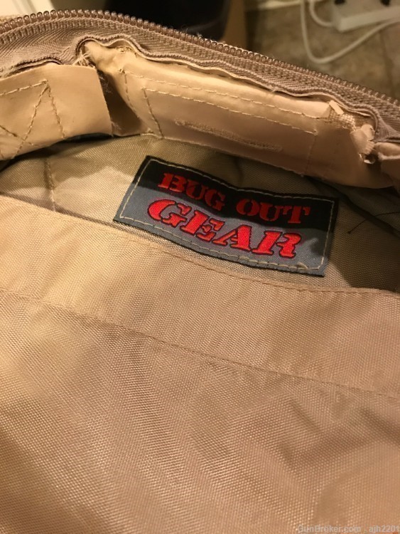 Military style pack by BUG OUT GEAR in desert tan, lots of pockets, adjust-img-3