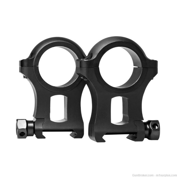 VISM Hunter Series 30mm Heavy-Duty Tall Scope Ring Set for AR15 M4 SIG M400-img-1