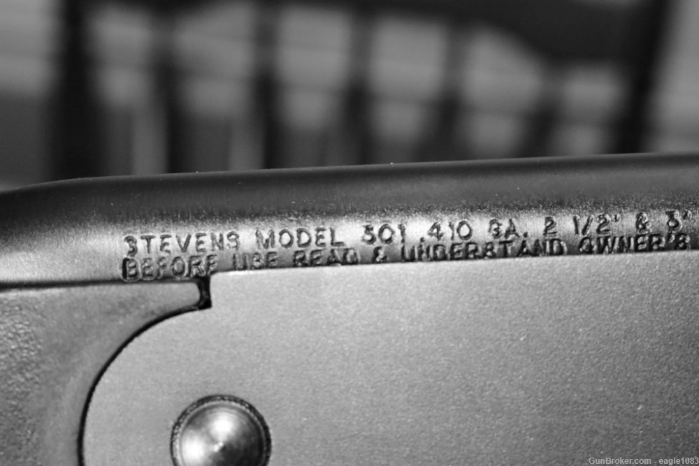 Stevens Model 301 (by Savage Arms) 410 Gauge Single Shot - Factory New-img-2