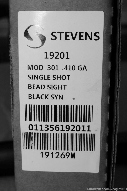 Stevens Model 301 (by Savage Arms) 410 Gauge Single Shot - Factory New-img-10
