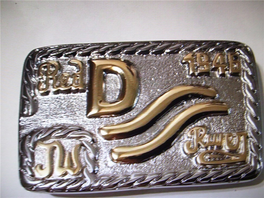John Wayne D Belt Buckle-img-0