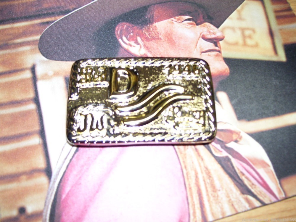 John Wayne D Belt Buckle-img-5