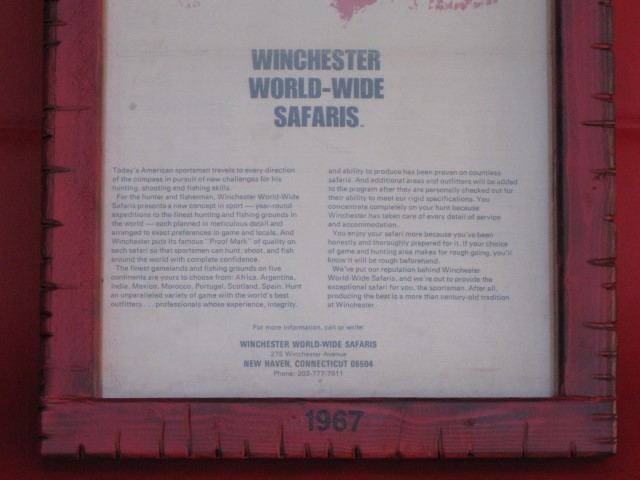 Winchester World-Wide Safari's 1967 Paper Rare-img-2