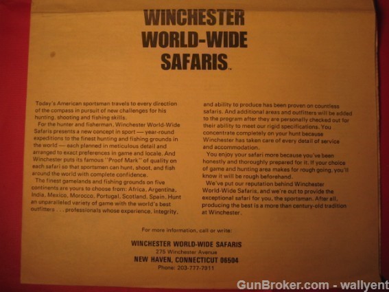 Winchester World-Wide Safari's 1967 Paper Rare-img-5