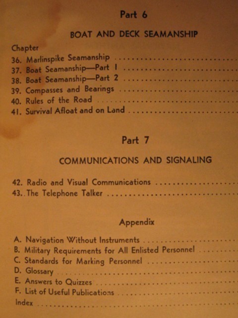 The Bluejackets Manual 1950 U.S.N. Navy Book USN-img-3