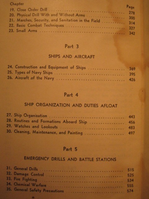 The Bluejackets Manual 1950 U.S.N. Navy Book USN-img-2