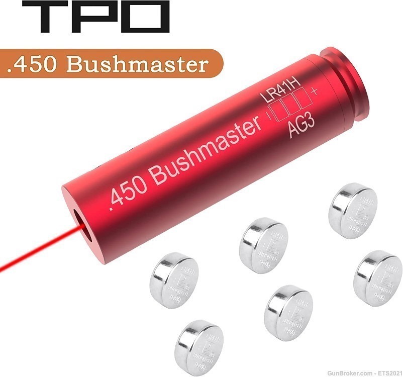 .450 Bushmaster Laser Bore Sight with 6 Batteries-img-0