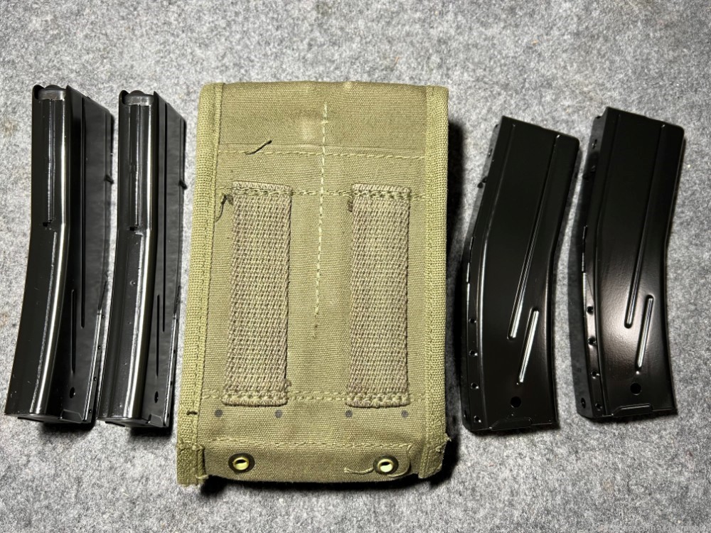 Korean War Magazine Pouch with Four 30 Rd M1 Magazines-img-2