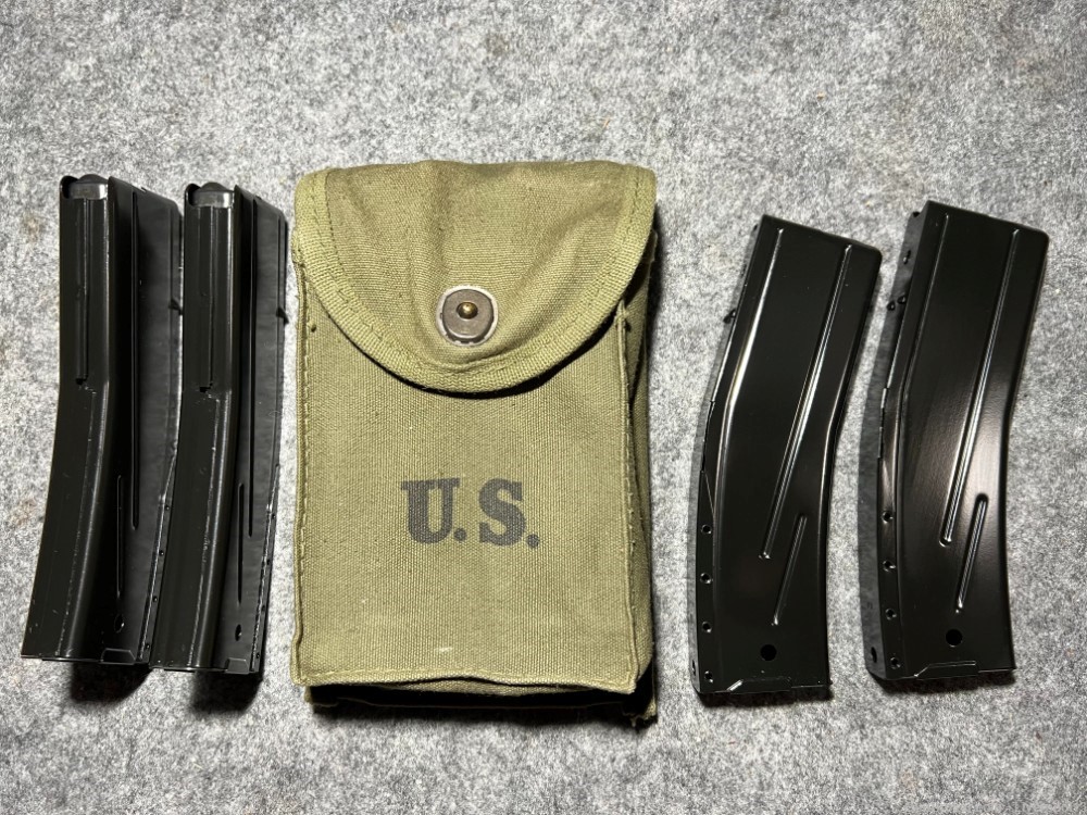 Korean War Magazine Pouch with Four 30 Rd M1 Magazines-img-0