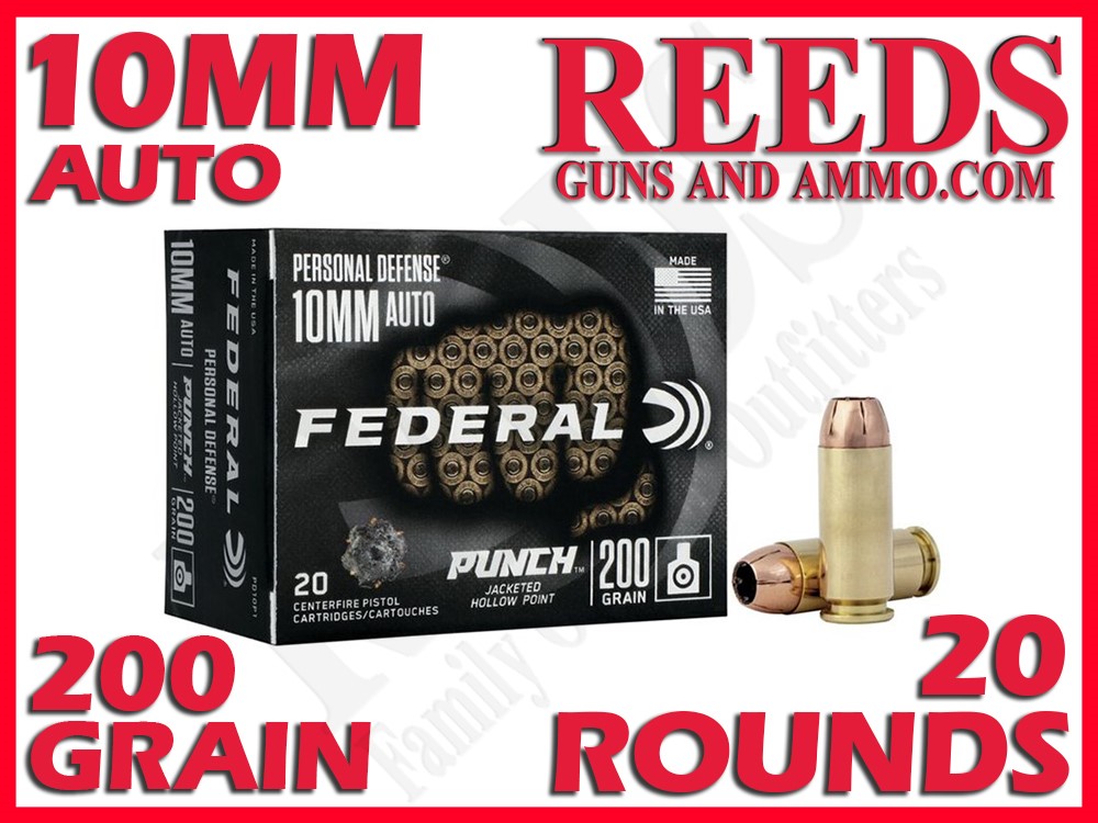 Federal Personal Defense Punch 10mm Auto 200 Grain PD10P1-img-0