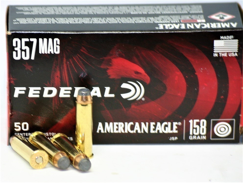 357 MAG Magnum FEDERAL JSP 158Gr 50 RDS  357 magnum 50 Rounds NOCCFEE-img-0