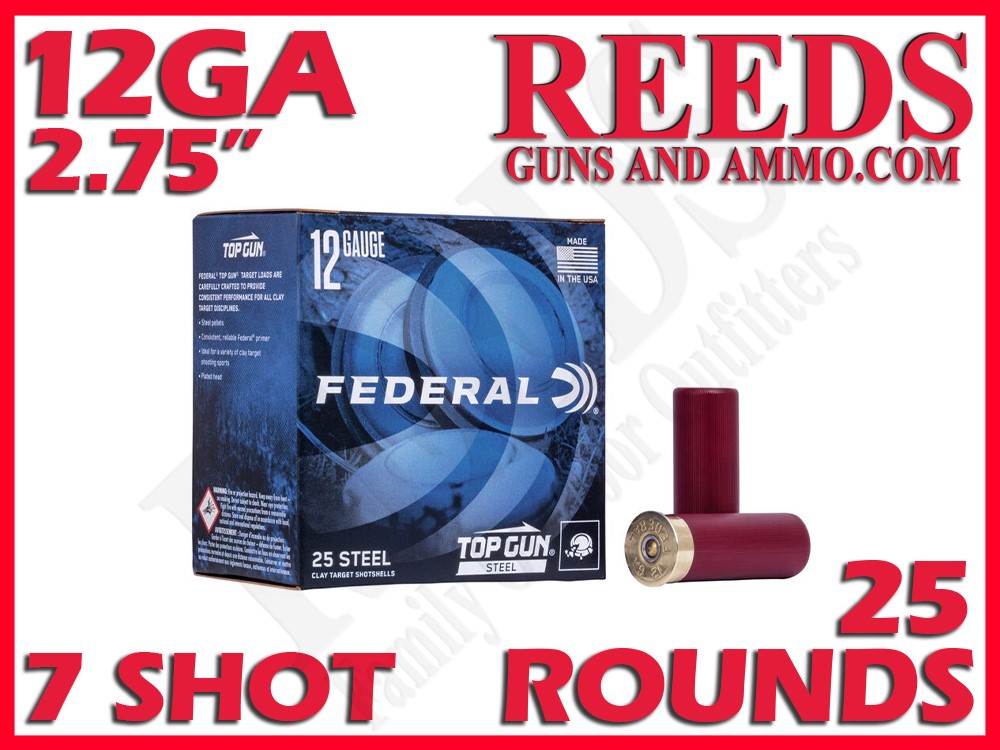 Federal Top Gun Steel 12 Ga 2-3/4in 7 Shot 1-1/8oz TG1477-img-0