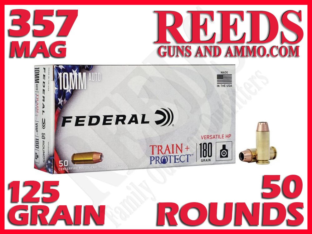 Federal Train + Protect 357 Mag 125 Grain HP TP357VHP1-img-0