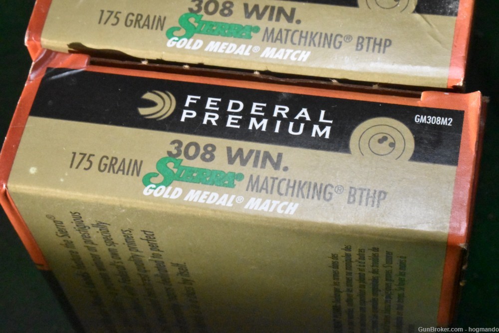 Federal 308 Match 175 gr 120 rounds-img-1