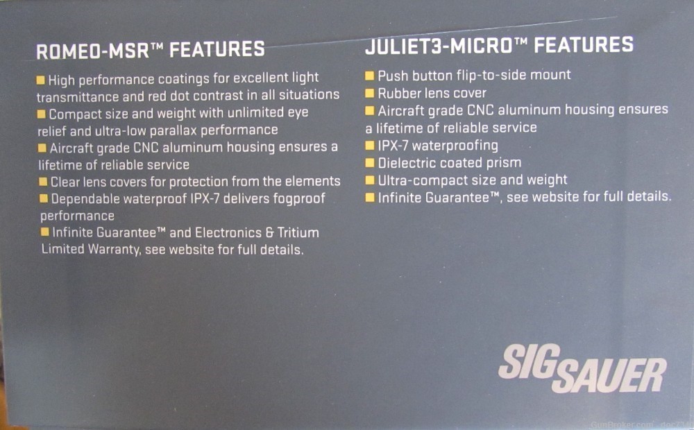 Sig Sauer Romeo MSR & Juliet 3 Micro red dot sight & Magnifier-img-2