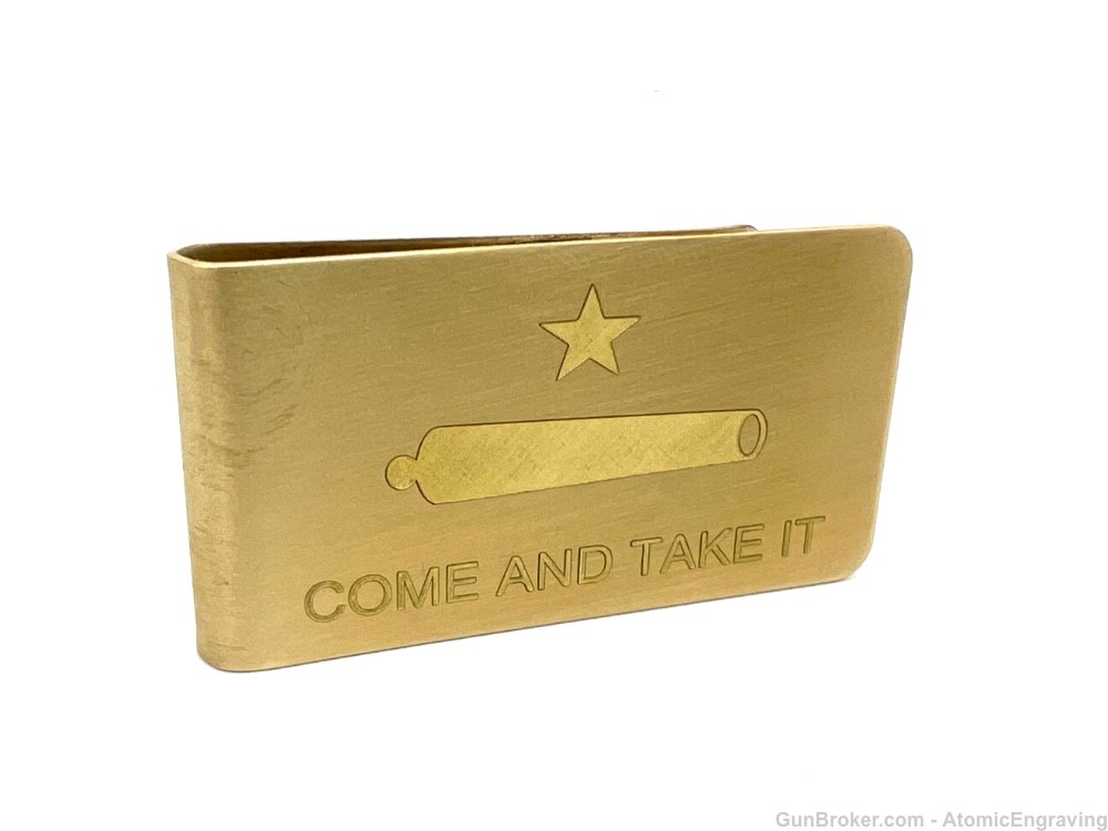 Come And Take It!  Brass Money Clip-img-2