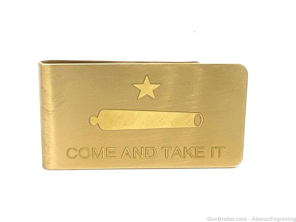Come And Take It!  Brass Money Clip-img-0