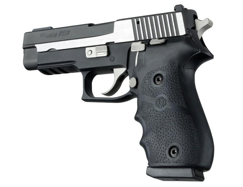 Hogue Sig P220 American Rubber Grip Black 20000 & Grip Screws Free Shipping-img-0