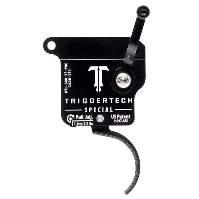 TriggerTech Rem 700 Clone LH Special Curved Clean Blk/Blk Single Stage-img-0