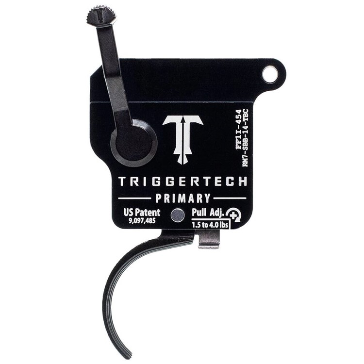 TriggerTech Remington Model 7 RH Single Stage Blk Primary Curved 1.5-4.0lbs-img-0