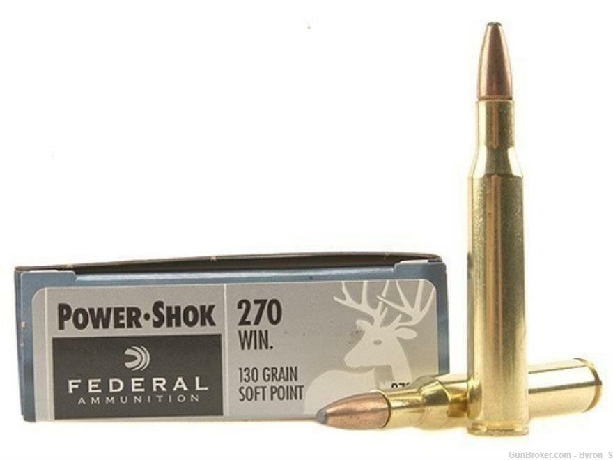 20rds Federal Power Shok™ .270 Win 130gr JSP 270A + FAST SHIPPING-img-1