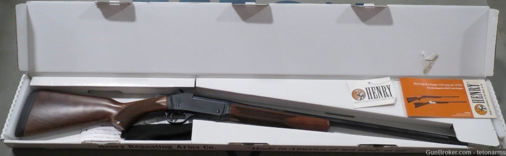 Henry H015-20 Single Shot Shotgun, 26-inch barrel with 'Mod' choke, used-img-0