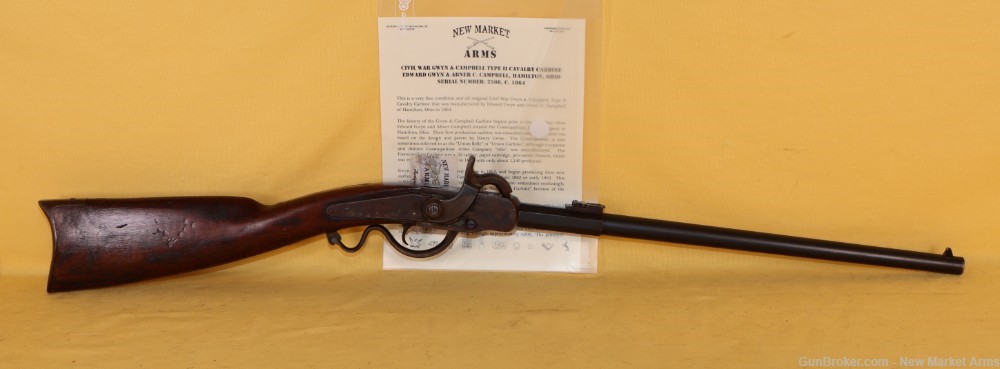 Fine, Probably Unissued, Civil War Gwyn & Campbell Type II Cavalry Carbine -img-0