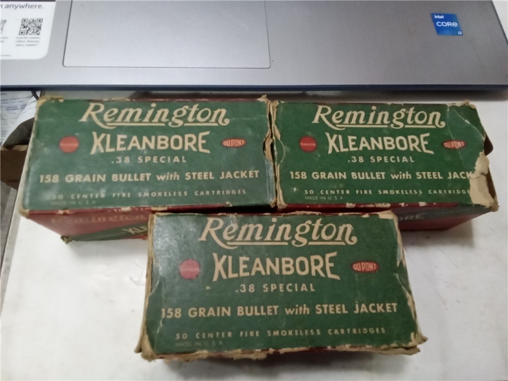 Vintage Remington Kleanbore 38 Special 158 gr. ammo-3 boxes-img-0