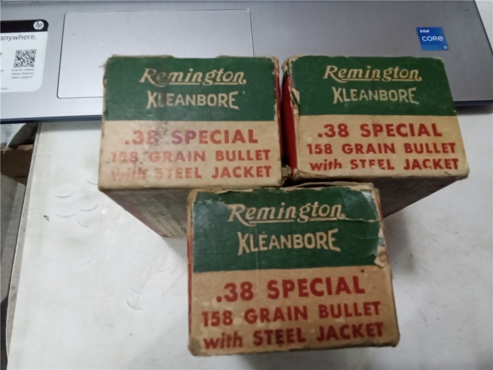 Vintage Remington Kleanbore 38 Special 158 gr. ammo-3 boxes-img-1