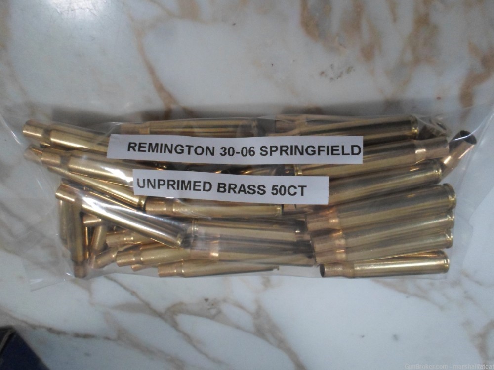 Remington 30-06 Springfield Unprimed Brass 50ct-img-0