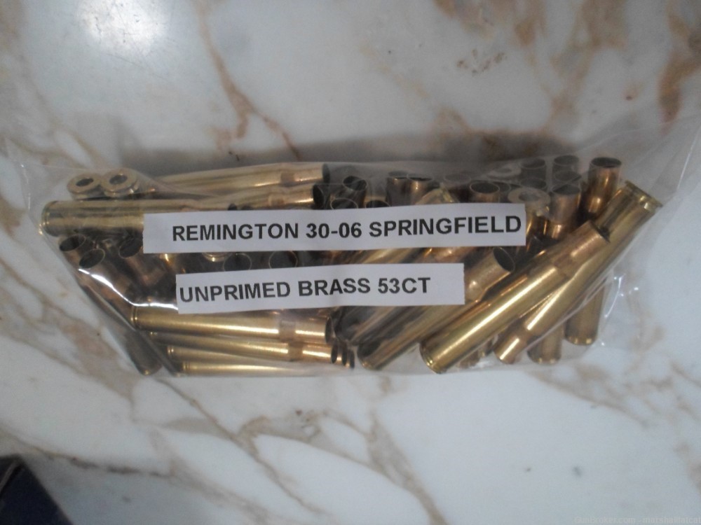 Remington 30-06 Springfield Unprimed Brass 53ct-img-0