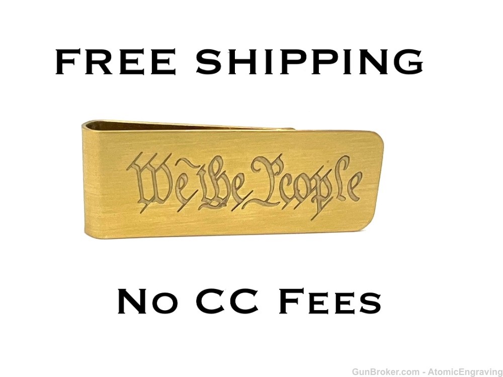We The People - Brass Money Clip-img-0