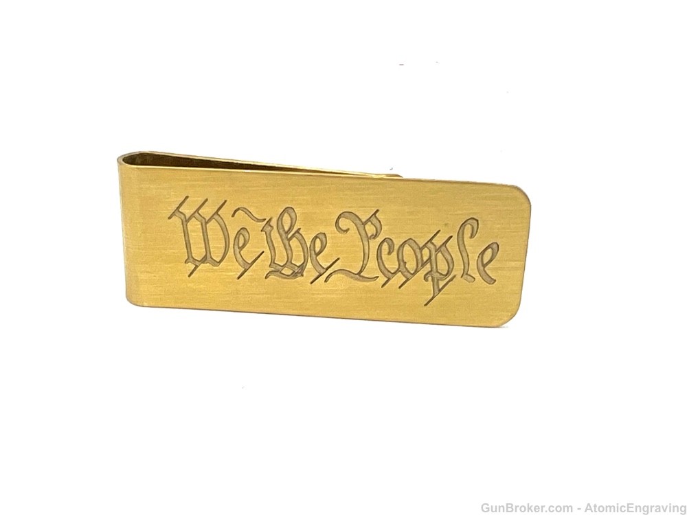 We The People - Brass Money Clip-img-1