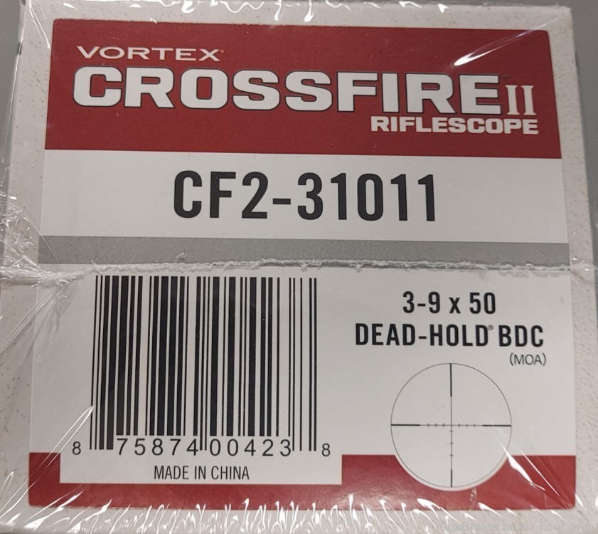 Vortex Crossfire II 3-9X50 Riflescope Dead-Hold BDC  CF2-31011-img-2