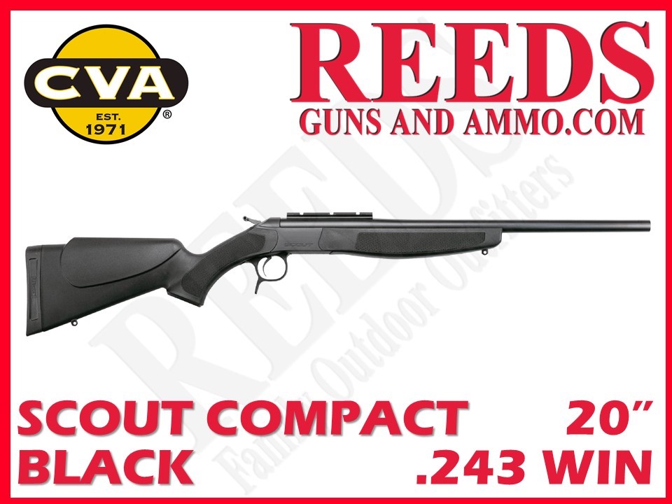 CVA Scout Rifle Compact Black Blued 243 Win 20in CR4816-img-0