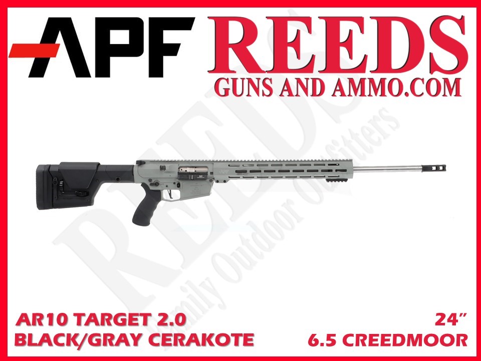 Alex Pro Firearms AR10 Target 2.0 Gray 6.5 Creedmoor 24in RI277G-img-0