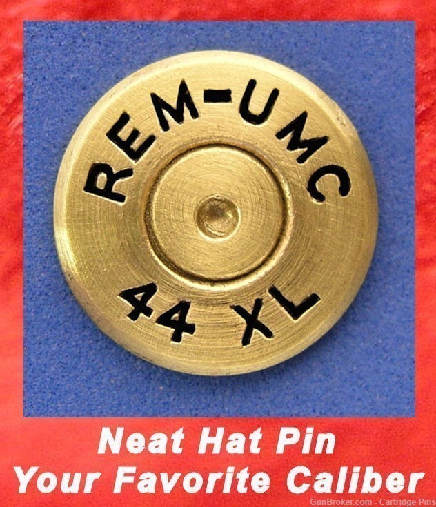 REM-UMC 44 XL Marbles Game Getter Cartridge Hat Pin  Tie Tac  Ammo Bullet-img-0