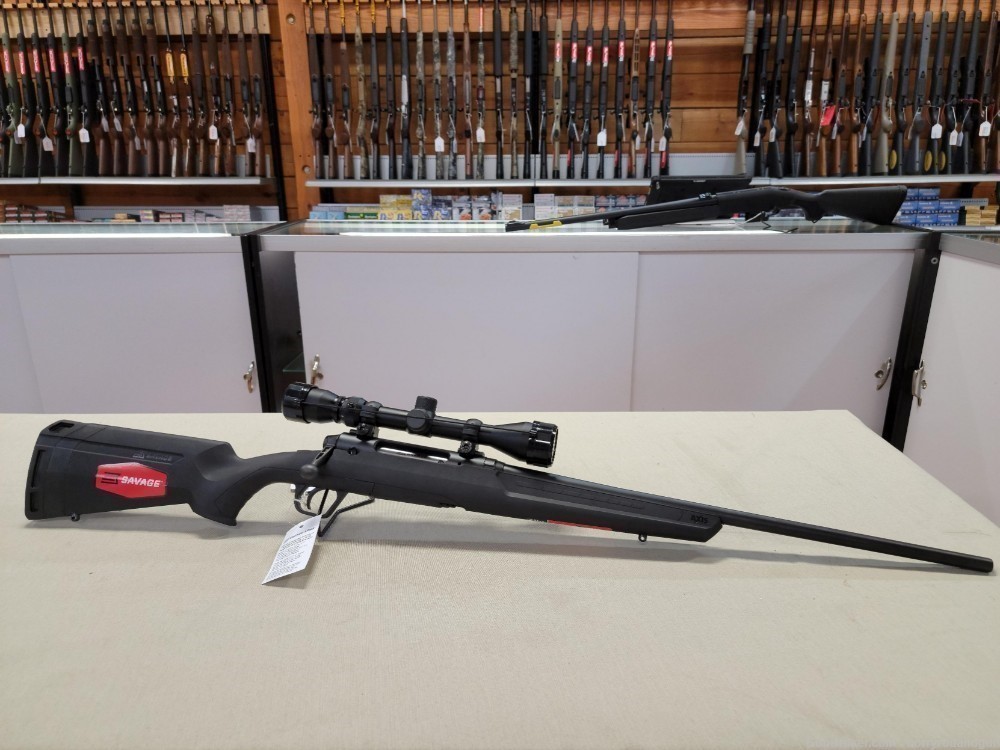 Savage Axis XP 22-250 Bolt Action Rifle w/ Weaver 3-9x40mm Scope-img-0