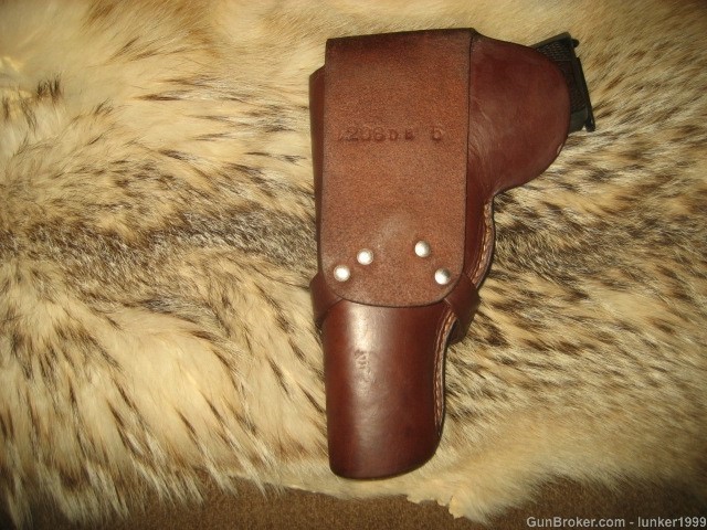 VINTAGE UNLINED REDHEAD HOLSTER 1911 STYLE AUTO 5" BARREL !!-img-3