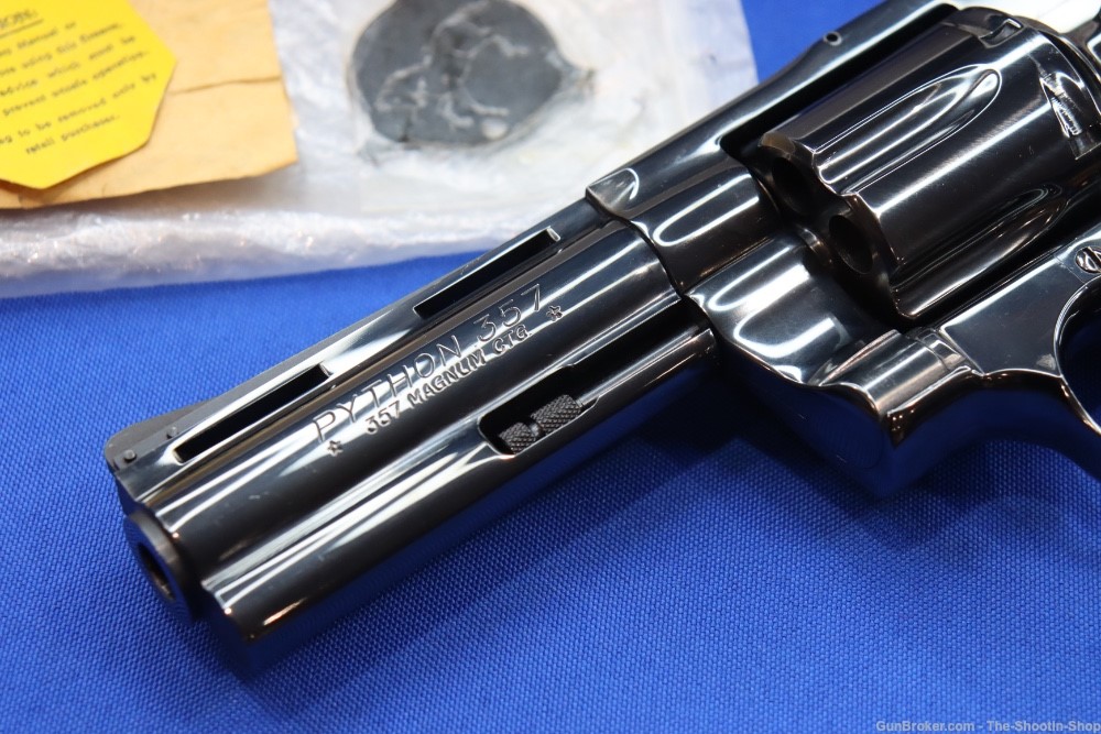Colt Model Python Revolver 357MAG Royal Blued 1985 MFG LNIB Rare Gun 357 4"-img-3